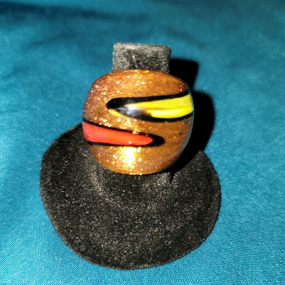 New Murano Glass Swirl  Ring - Picture 1 of 3